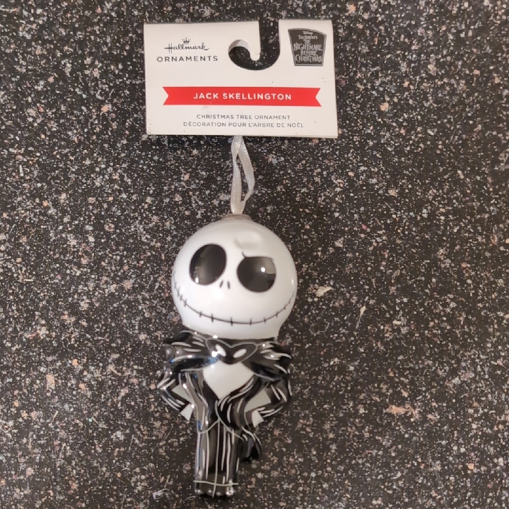 Hallmark Black and White Skellington Ornament